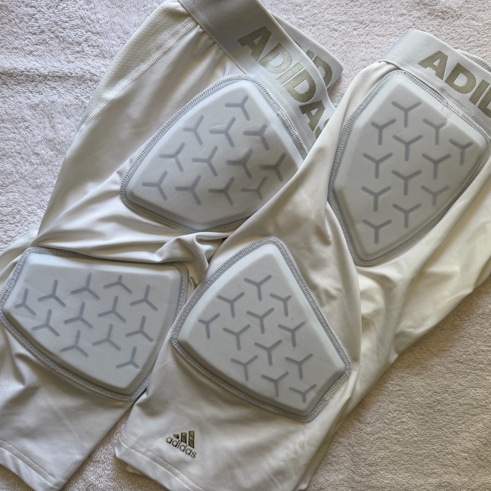 adidas White Padded Compression Boxer Briefs